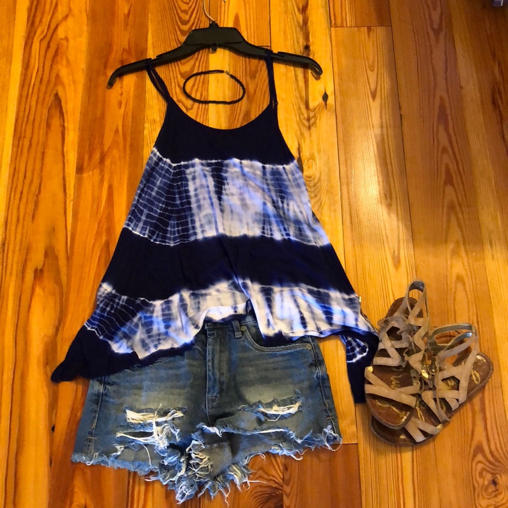 Blue Tie Dyed Shirt